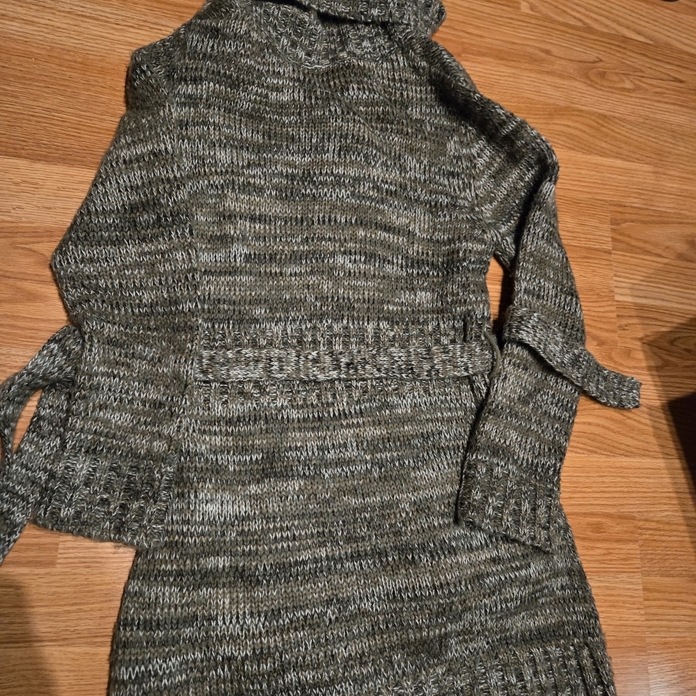 Papaya Gray Knit Women's Cardigan Cowl Neck. 16 Ptp NwOT - Picture 8 of 8